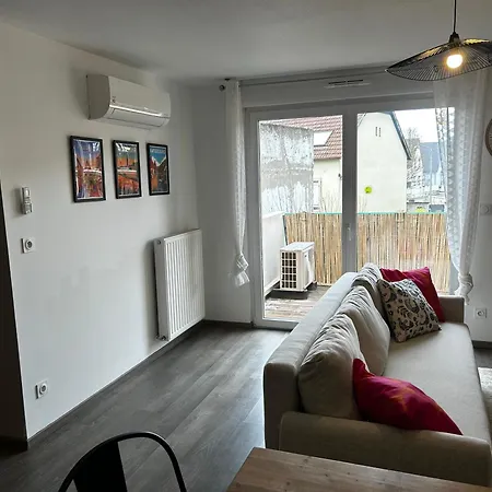 L - A 10 Min De Colmar - Parking Et Garage Gratuit - Ascenseur & Clim Διαμέρισμα Sainte-Croix-en-Plaine